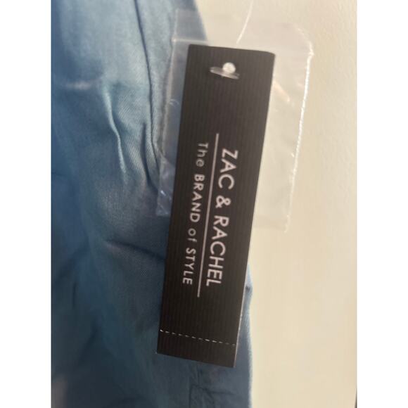 NWT Zac & Rachel Women's Light Blue 3/4 Sleeve Shirt Button Front Size Small - Picture 4 of 8